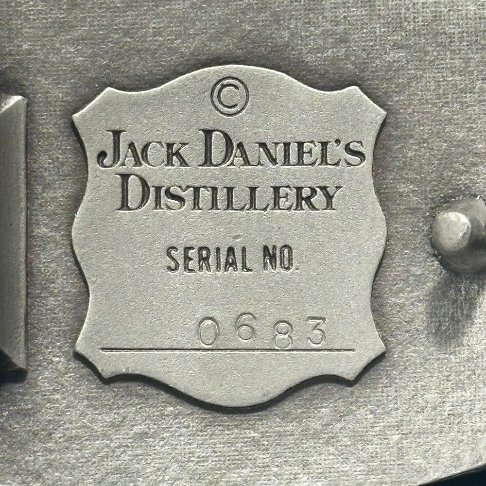 Vintage Jack Daniels Old No 7 Solid Pewter Belt Buckle 0683 Whiskey Portrait - Picture 4 of 4